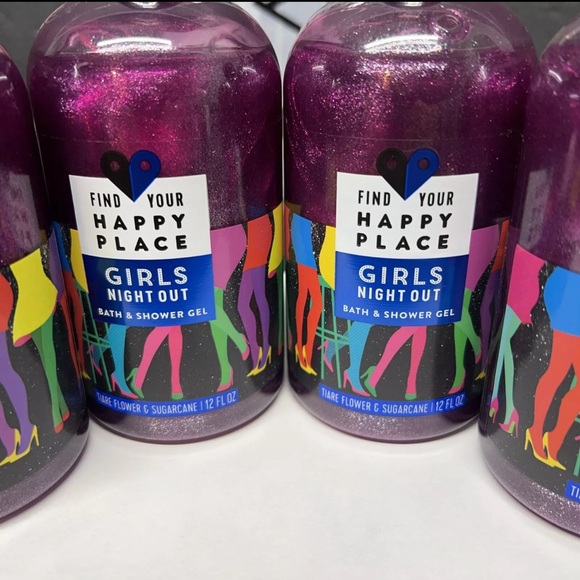 4 NEW Find Your Happy Place Girls Night Out body wash / shower gel - 12oz each - Picture 9 of 10